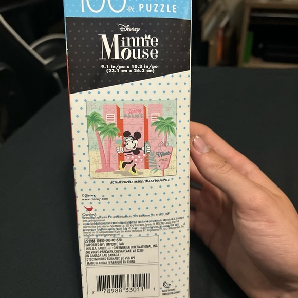 DISNEY MINNIE MOUSE 100 PIECE PUZZLE NEW 9.1" X 10.3" KIDS AT HOME GIRL FUN! - Picture 4 of 9